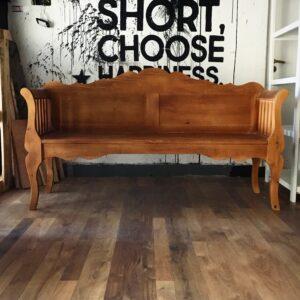 banco de madera vintage grande