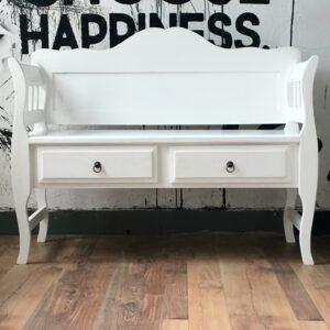 banco de madera vintage cajones