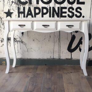 mesa de arrime escritorio vintage blanco