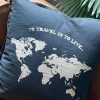 Almohadon 60x 60 tussor mapa