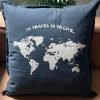 Almohadon 60x 60 tussor mapa