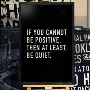 Cuadro Decorativo Be Quiet