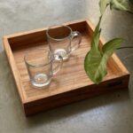 Bandeja de madera Cuadrada