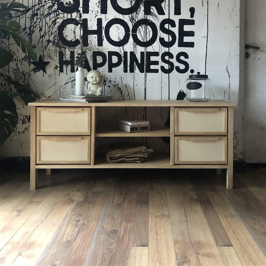 rack para tv japandi