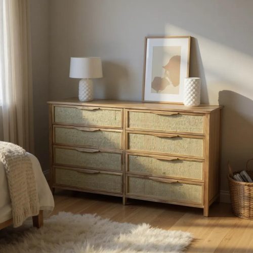 Comoda de 8 cajones Tostada