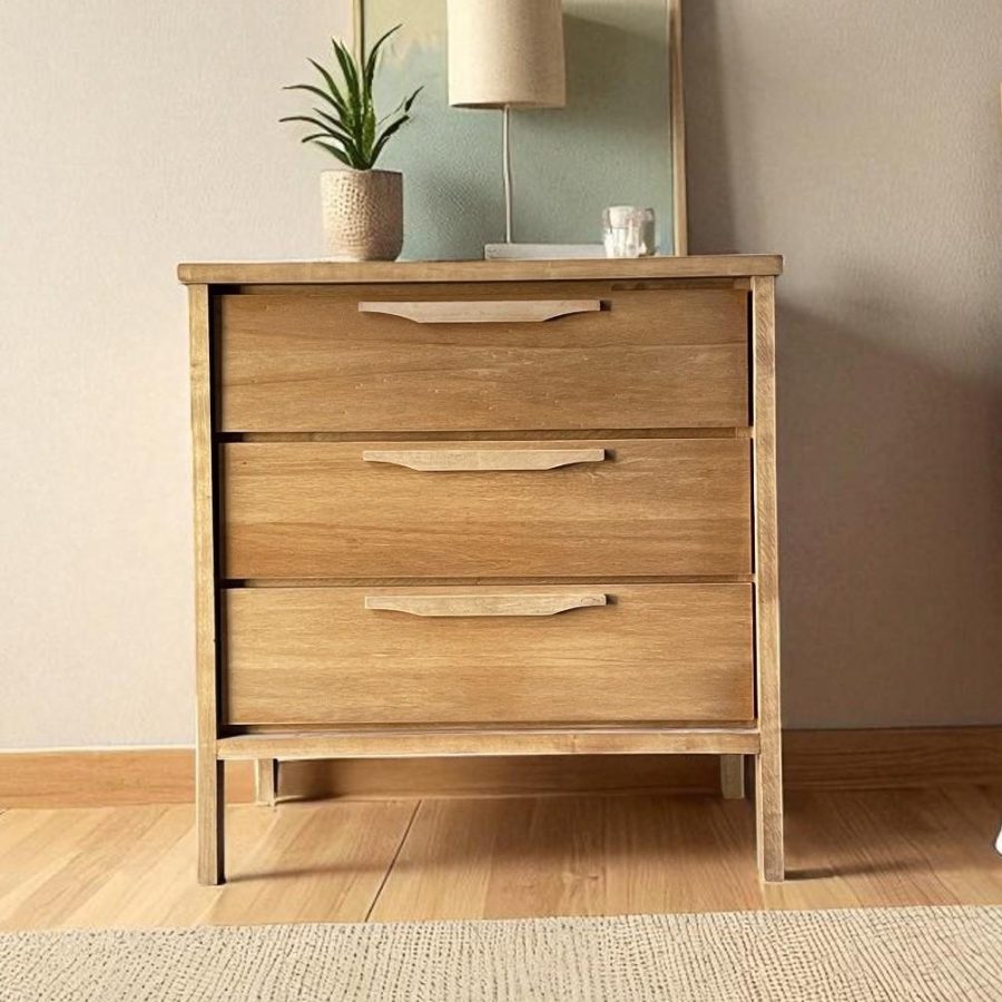 Mesa de luz alamo 3 cajones