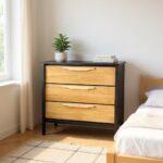 Mesa de luz J3 Japandi Negra Álamo