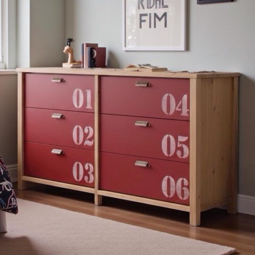 Cómoda N6 Brooklyn Baja Rojo