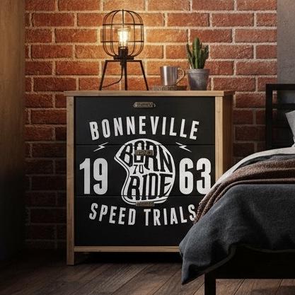 Mesa de luz Broo N3 Bonneville Negro