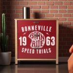 Mesa de luz Broo N3 Bonneville Rojo